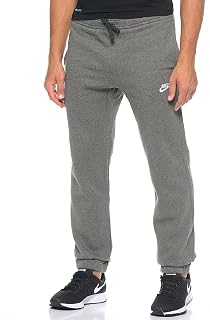Nike Men M NSW Pant CF FLC Club Trousers, Dark Grey Heather/White,5