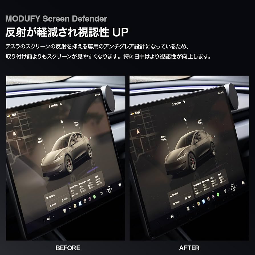 Amazon.co.jp: [アンチグレア] MODUFY テスラ ハイランド