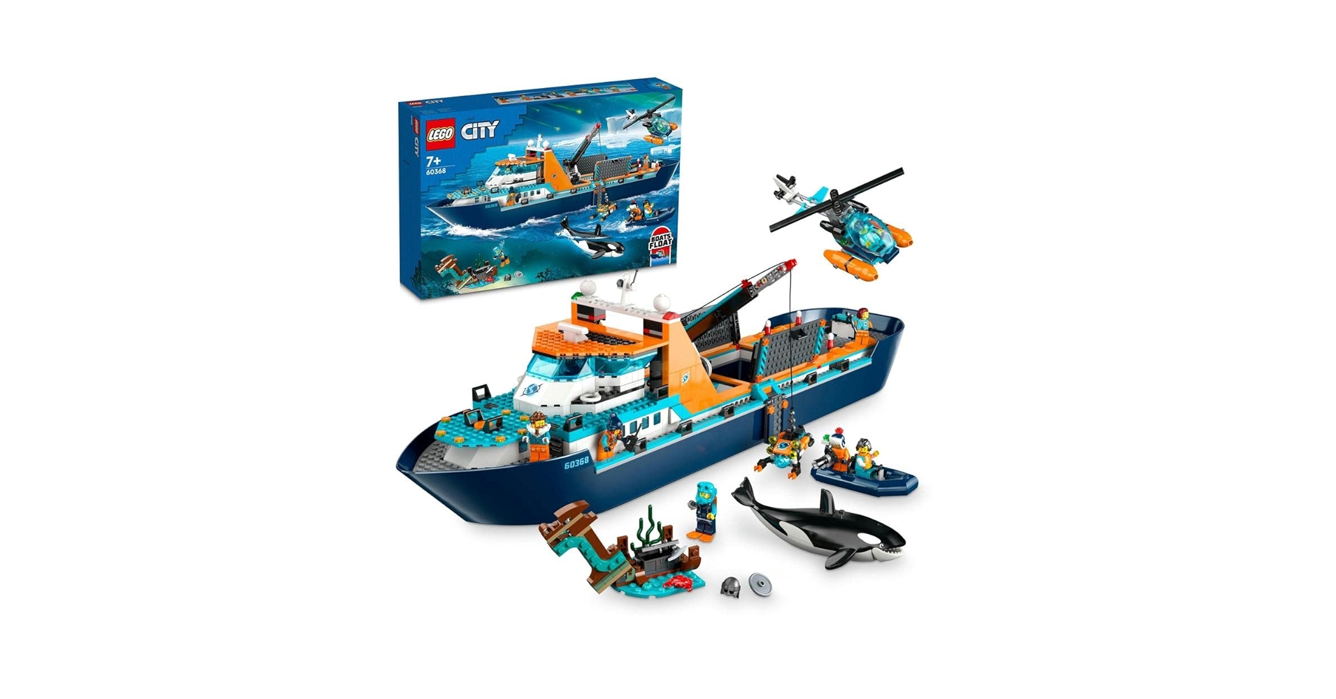 Amazon.com: LEGO 樂高City 60368 - 北極探險船