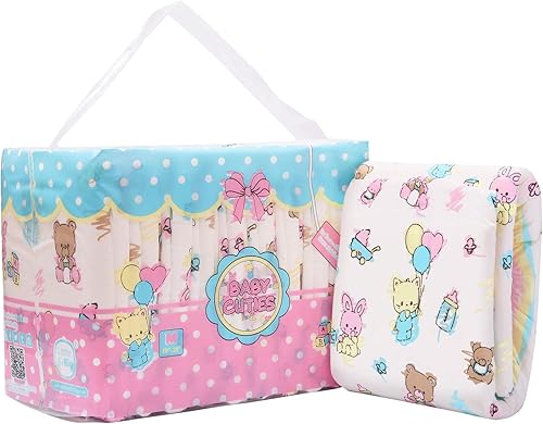 Littleforbig Pañales impresos para adultos 10 piezas cuties de bebé mediano 28-38 pulgadas