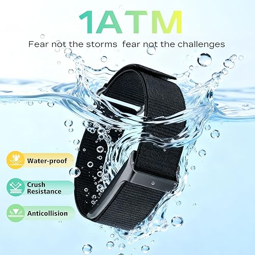 Miniatura 5 de Rastreador de actividad física para hombres y mujeres, pulsera inteligente de salud sin pantalla, sueño automático 24-H, frecuencia cardíaca,