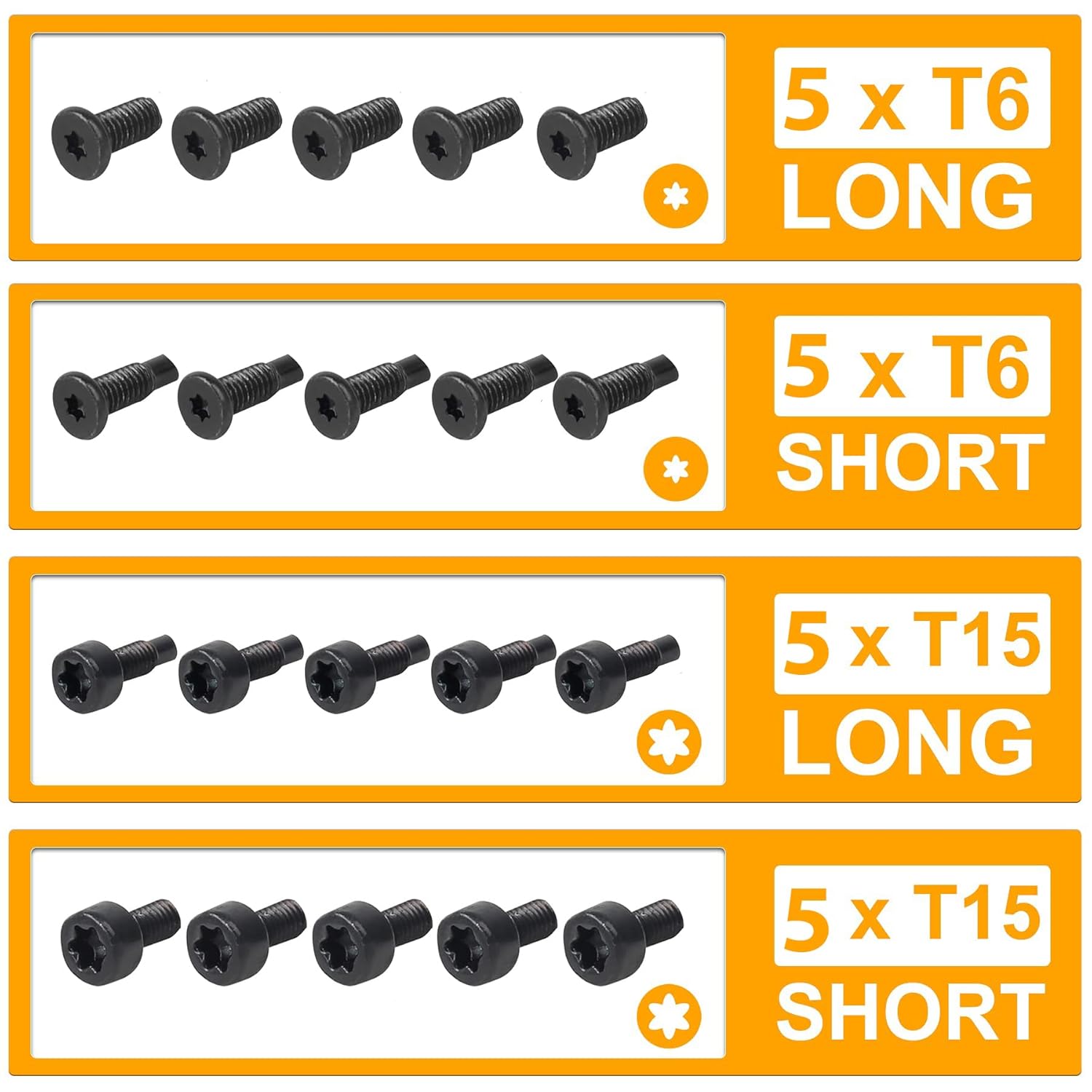Ring Doorbell Screws, Replacement Security Screws Compatible with Video Doorbell, Video Doorbell 2 and Pro (4Set /20pcs)