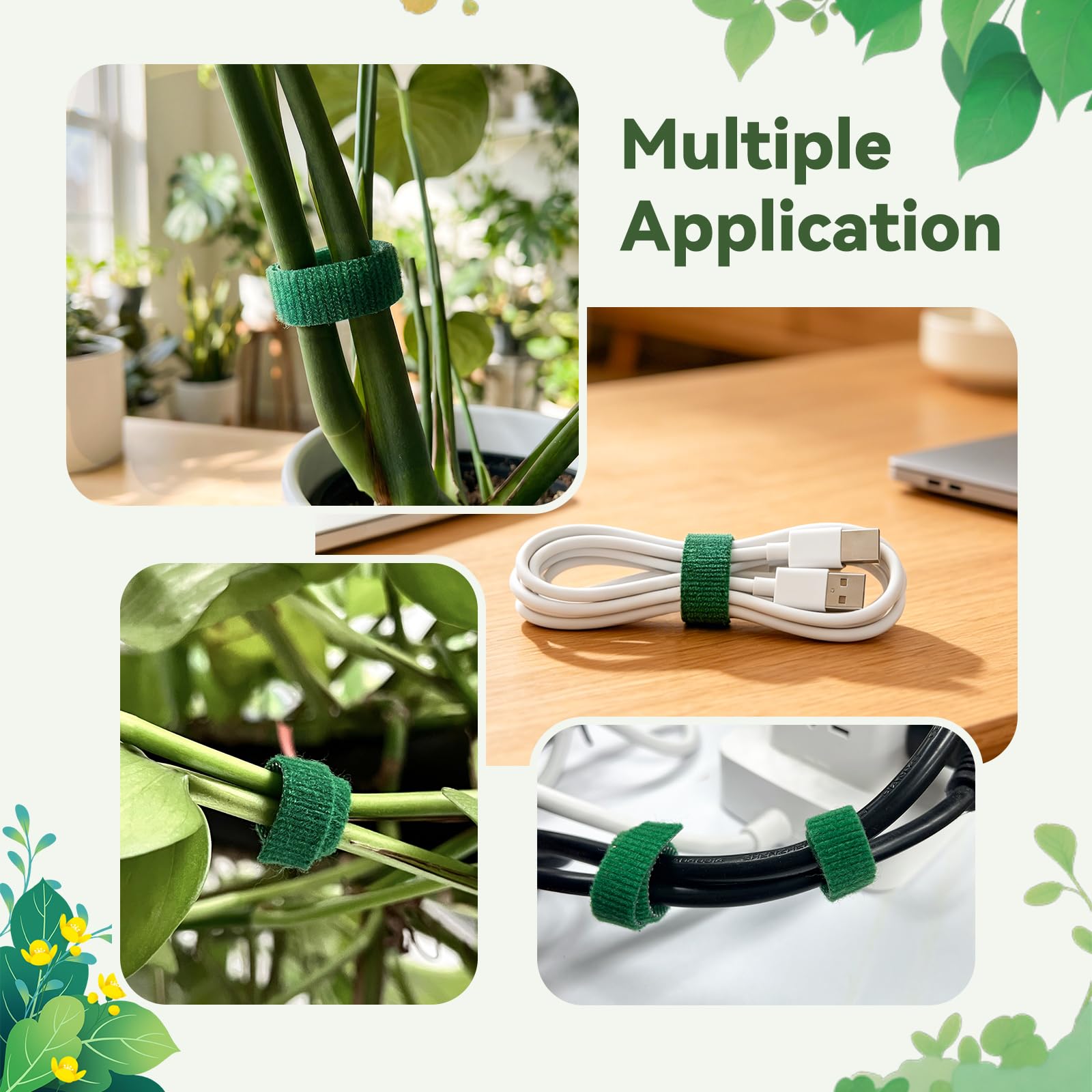50FT Nylon Garden Tie Plant Tape Supports for Climbing Plants Green — Amazon image 7