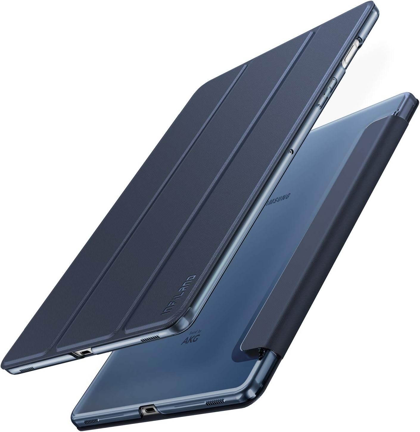 INFILAND Samsung Galaxy Tab S5e 10.5 Case, Slim Case with Translucent Back Protector Compatible with Samsung Galaxy Tab S5e 10.5 Inch Model SM-T720/SM-T725 2019 Release (Auto Wake/Sleep), Navy