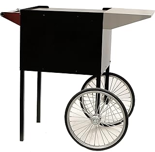 Paragon - Manufactured Fun Professional Series Medium Popcorn Cart for 6 and 8-Ounce Poppers, Black, (3070710)