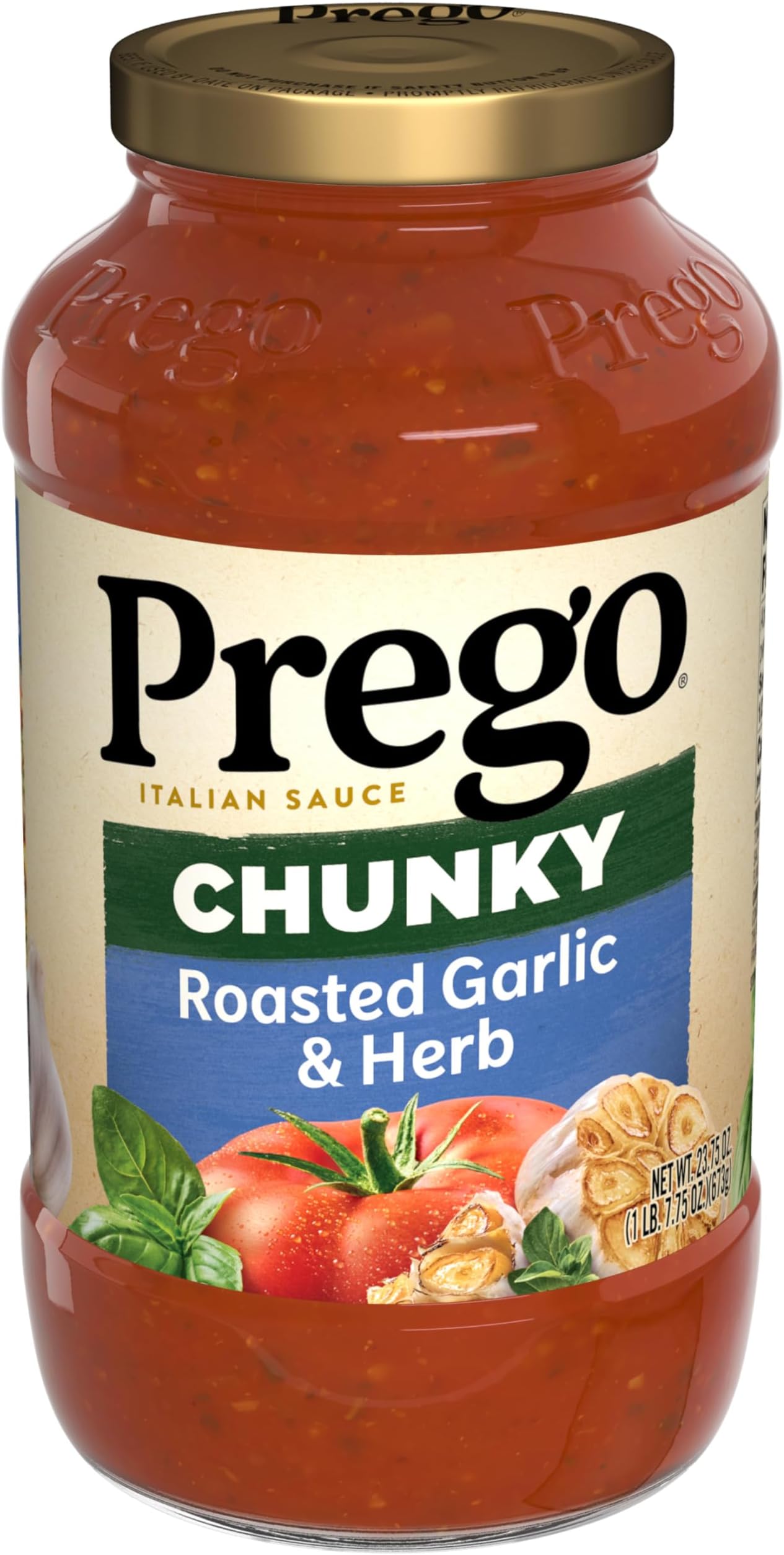 Chunky Roasted Garlic and Herb Pasta Sauce, 23.75 oz Jar