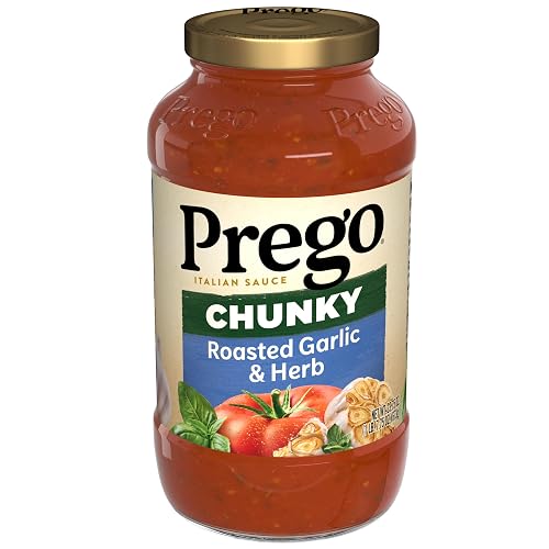 45% off deal for Prego Chunky Roasted Garlic and Herb Pasta Sauce, 23.75 oz Jar on Amazon