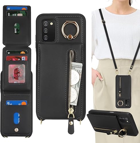 Miniatura 57 de Funda para Samsung Galaxy A14 5G con tarjetero para mujer, para Galaxy A14 5G, funda cartera para teléfono con correa, ranuras para tarjetas de