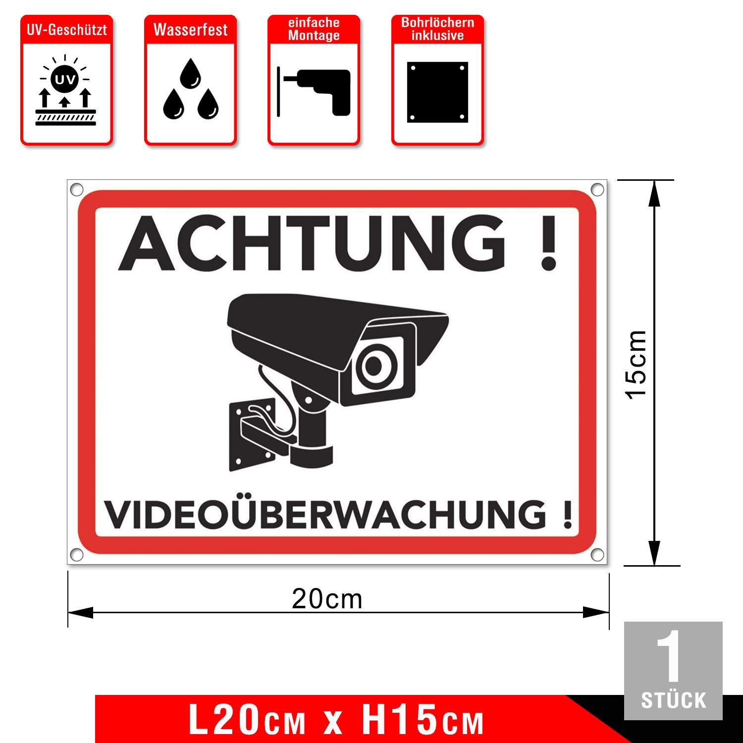 Dieses Gebäude Wird Videoüberwacht Und Ist Alarmgesichert 24 Stunden Viedeoüberwachung In 8 - Foto 7