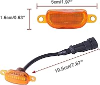 Vista 5 de BASIKER Luces de parrilla delantera automática para Ford F150 F250 F350 2004-2019 decoración LED externa Paquete de 3 lentes ámbar