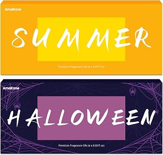 Summer & Halloween Fragrance Oils Set, AmaKane Fragrance Oil for Candle Making, Aromatherapy Essential Oils for Diffuser