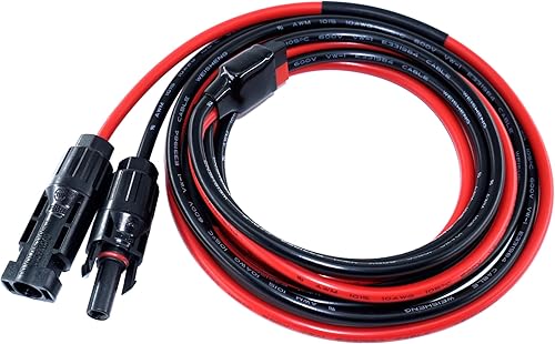 Anderson - Cable conector a panel solar, 6 pies, 10 AWG, cable de extensión solar Anderson para Jackery Goal Zero Yeti portátil Power Station