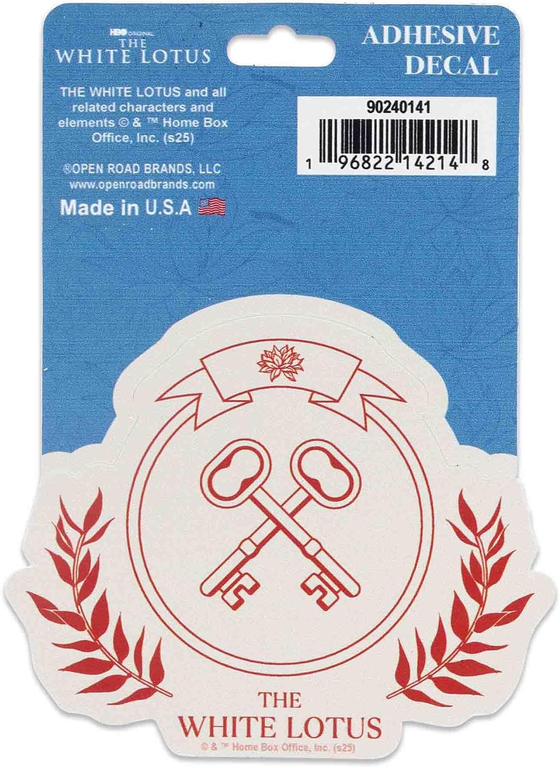 The White Lotus TV Series Adhesive Vinyl Decal – Fun White Lotus Sticker for Car, Water Bottle or Laptop