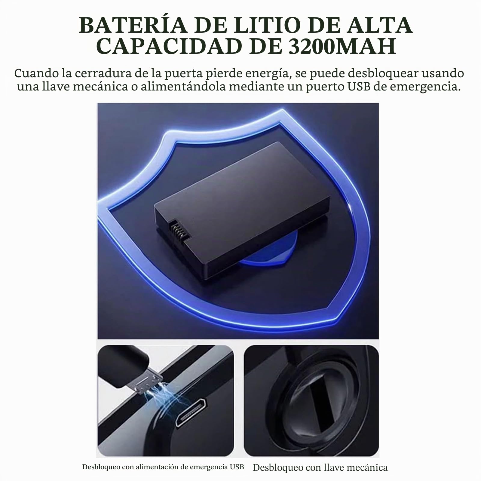Cerradura Inteligente Con Video Y Cámara, Cerradura De Puerta Inteligente Con Reconocimiento Facials 3D, WiFi Integrado, Timbre Con Video, Control Por Aplicación, Compatible Con 8 Idiomas