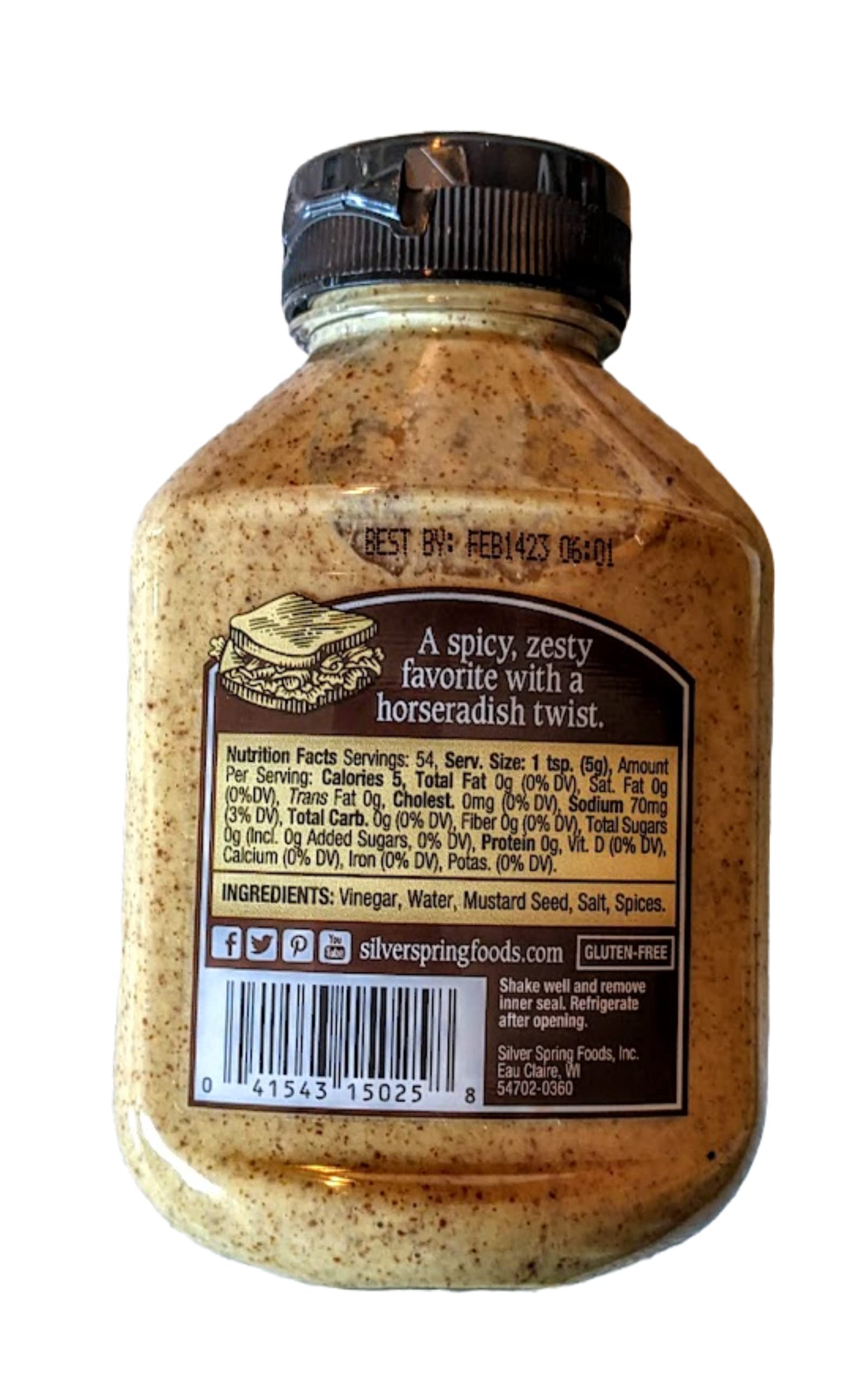 Silver Springs Jalapeno Mustard - 9.5 Oz Spicy Pepper Mustard Condiment 580043 - View #9