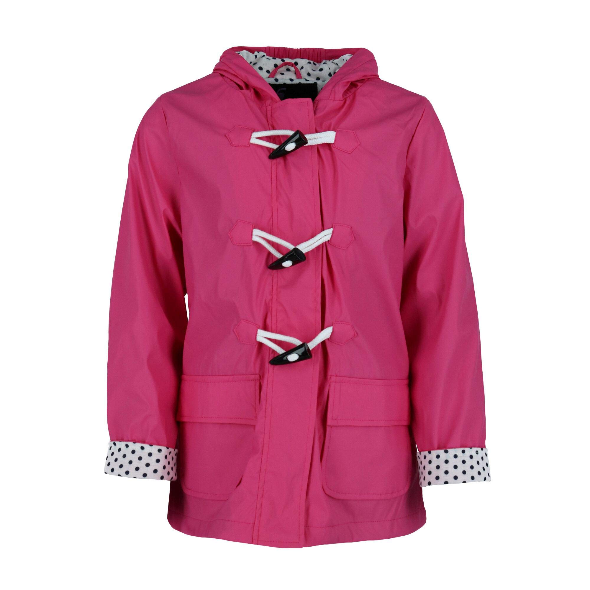Kid's Hooded Rain Slicker Jacket with Toggle