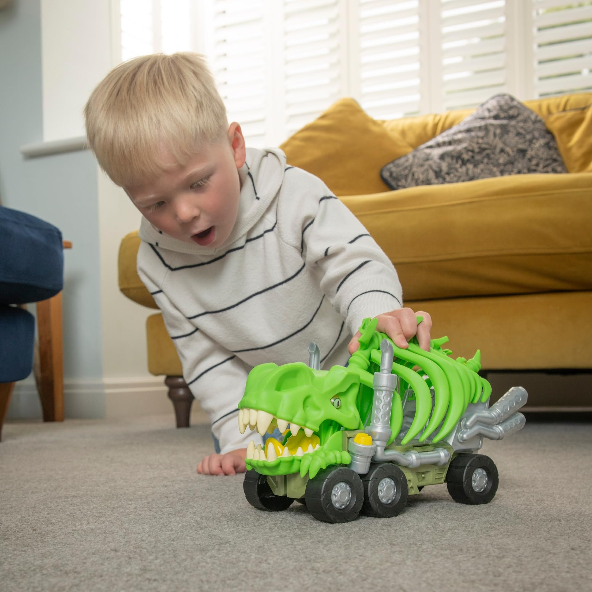 Mighty Machines T-Rex Rib Cage Transporter, Green, 18.5cm x 12.5cm x 29.5cm - Image 2