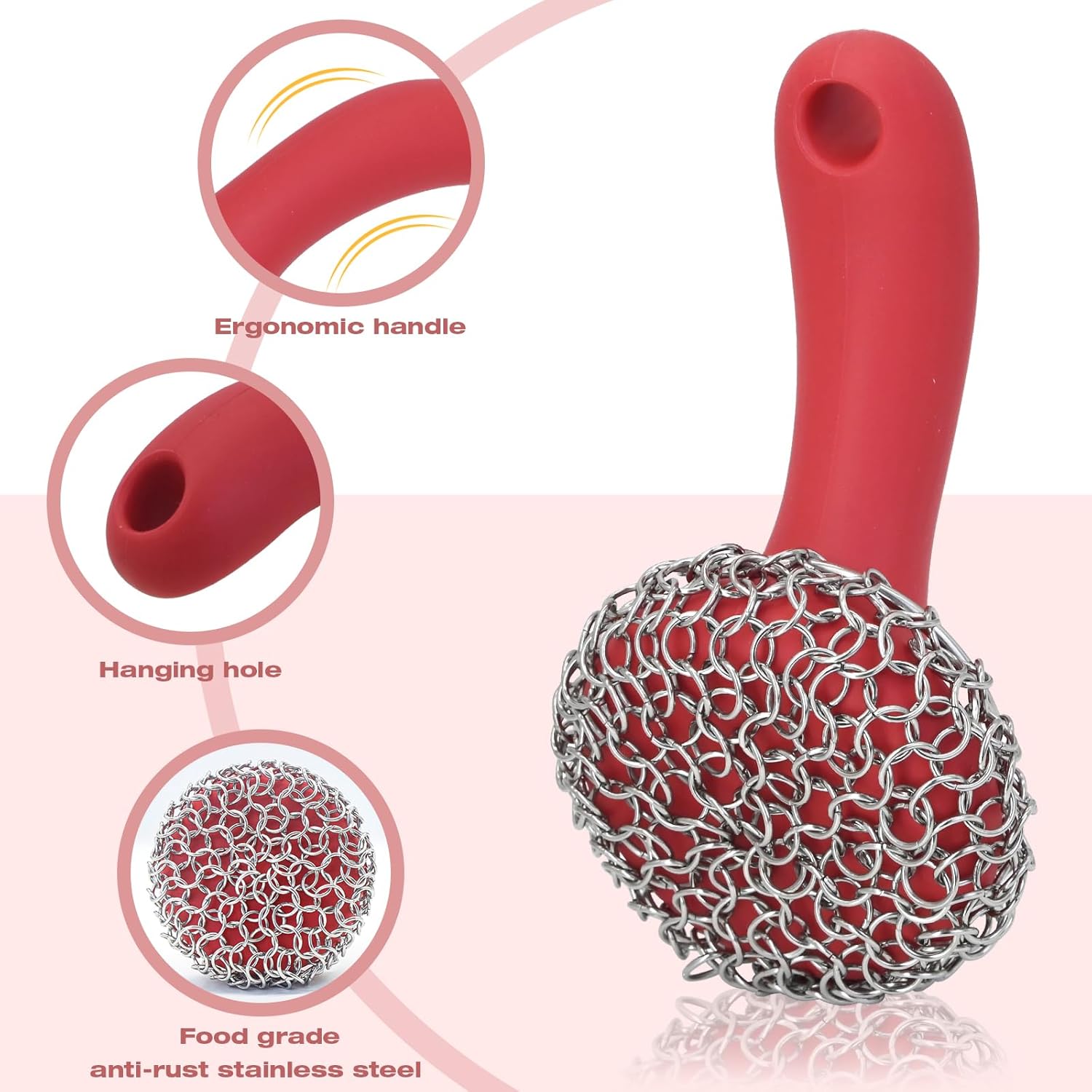 パール金属 スプラウト 鉄鋳物製両手スキレット18㎝ | イオンスタイルオンライン 衣料品・暮らしの品をネットでお買物 ロングハンドル付き鋳鉄スクラバー | 316鋳鉄クリーナー チェーンメイルスクラバー 鋳鉄パンスキレットクリーナー用 - 皿磨きパッ