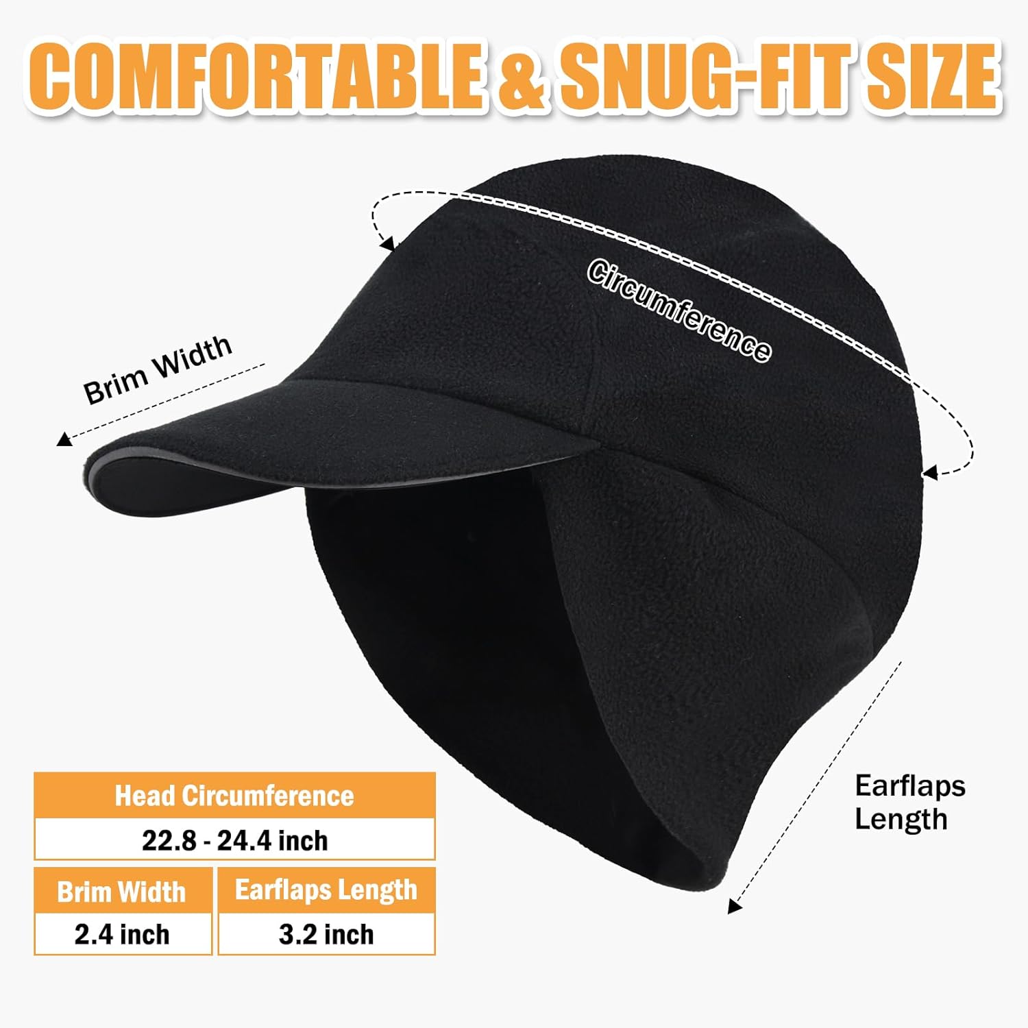 AYAMAYA Winter Running Hats for Women, Fleece Ponytail Hat with Drop Down Ear Flap for Running Hiking, Winter Baseball Cap - Image 6