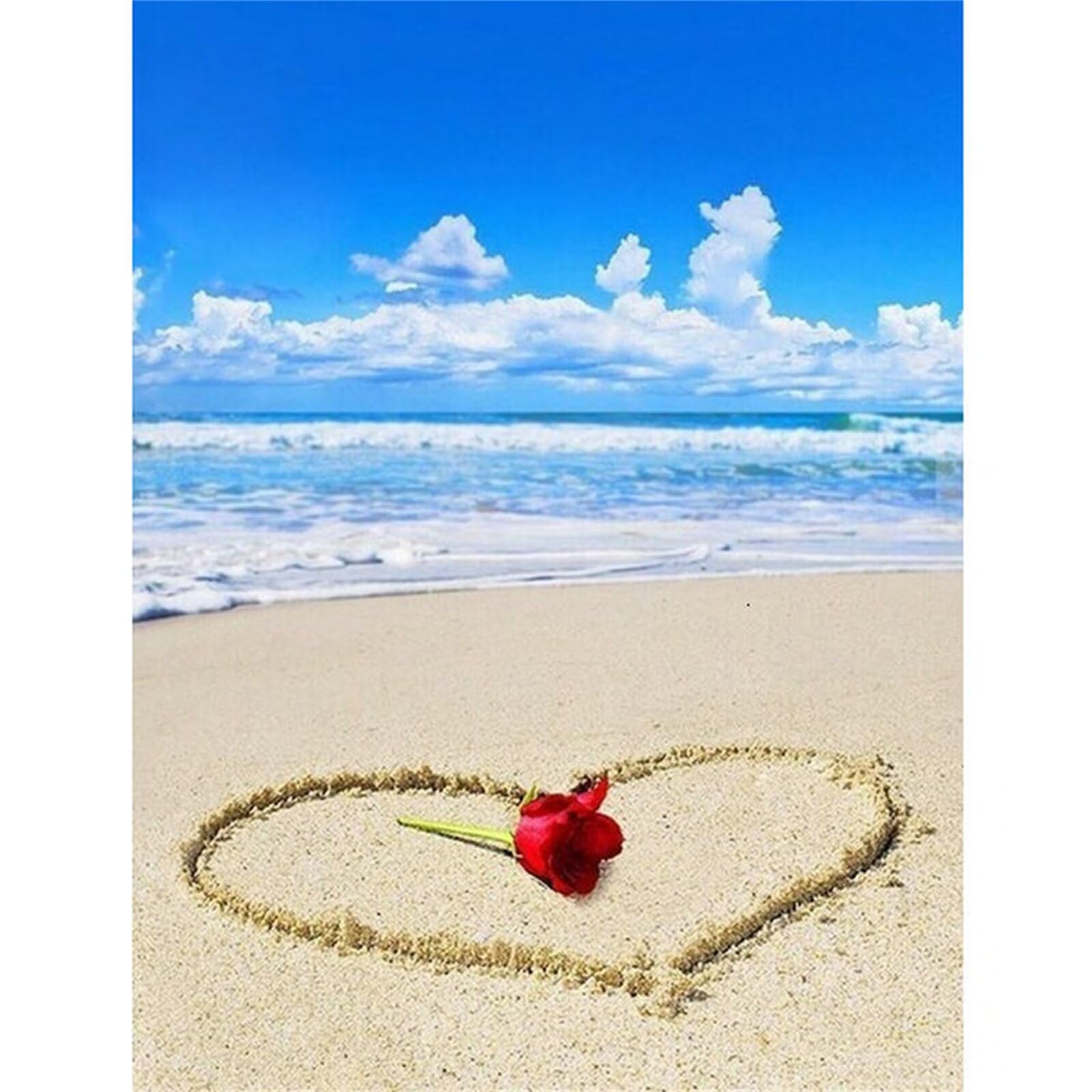 5D diamond painting kits complet broderie diamant plage d'amour peinture diamant adulte 40x50