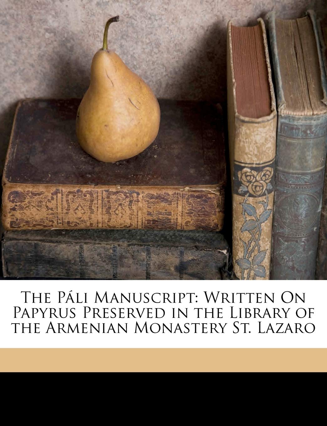 The Páli Manuscript: Written On Papyrus Preserved in the Library of the Armenian Monastery St. Lazaro