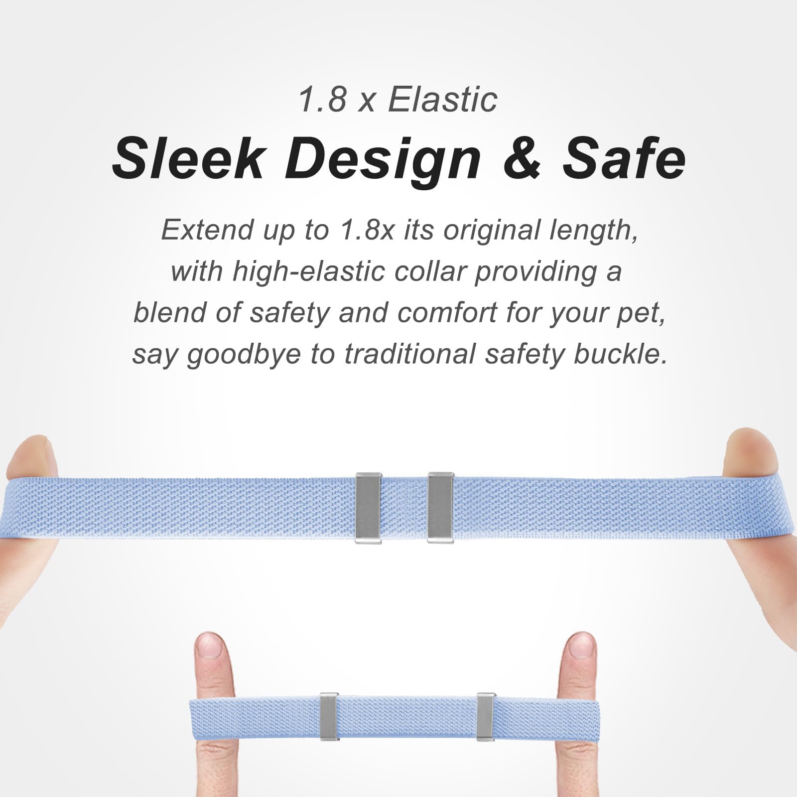 Airtag Cat Collar, Stretchy Kitten Collar with Apple Air Tag Holder, Lightweight and Comfortable - Image 3