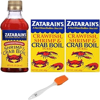 Zatarain's Concentrated Shrimp & Crab Boil and Crab Boil in a Bag (Pack of 3) - with Make Your Day Basting Brush