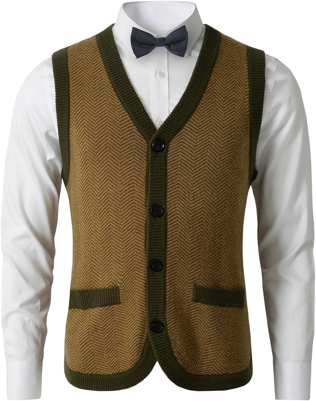 Mens Sweater Vest Solid Knitted Lightweight Thermal Cardigan,DXL Big and Tall Vest