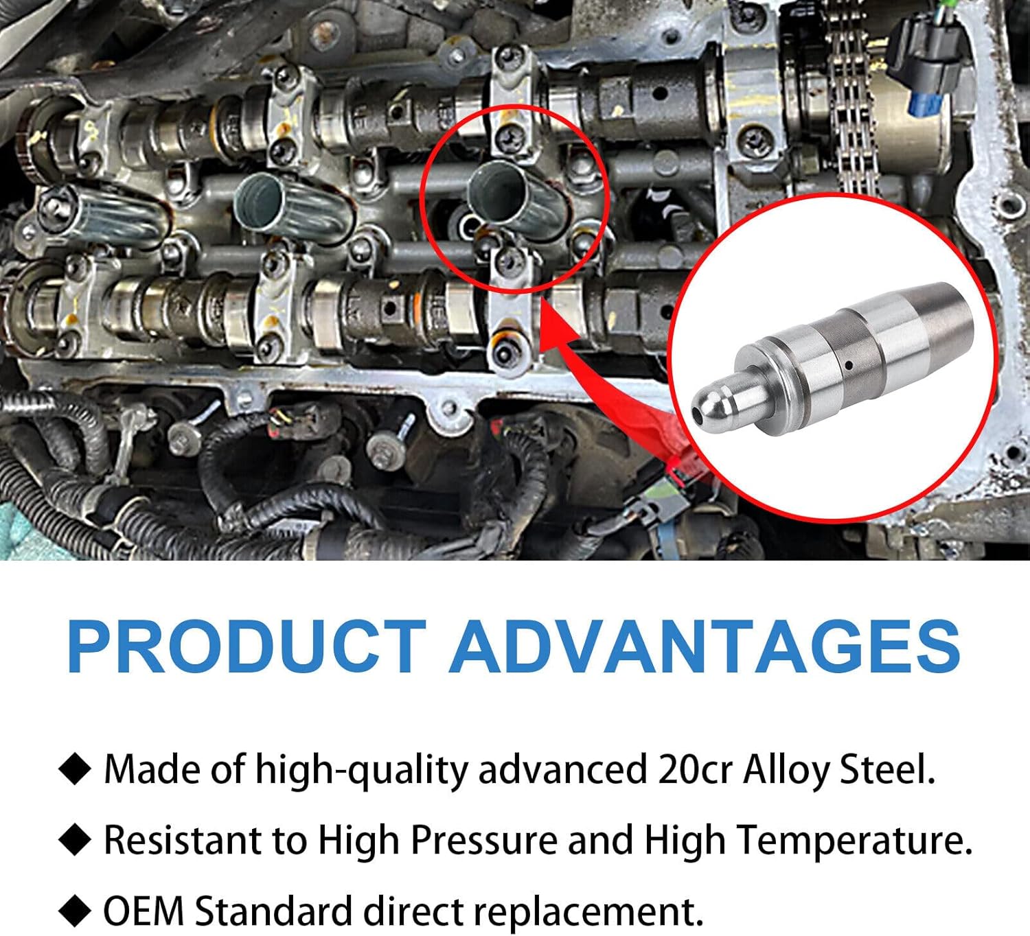 16 Pcs Lifters for Dodge 2002~2007 RAM 1500 3.7/4.7L Lash Adjusters 53021077