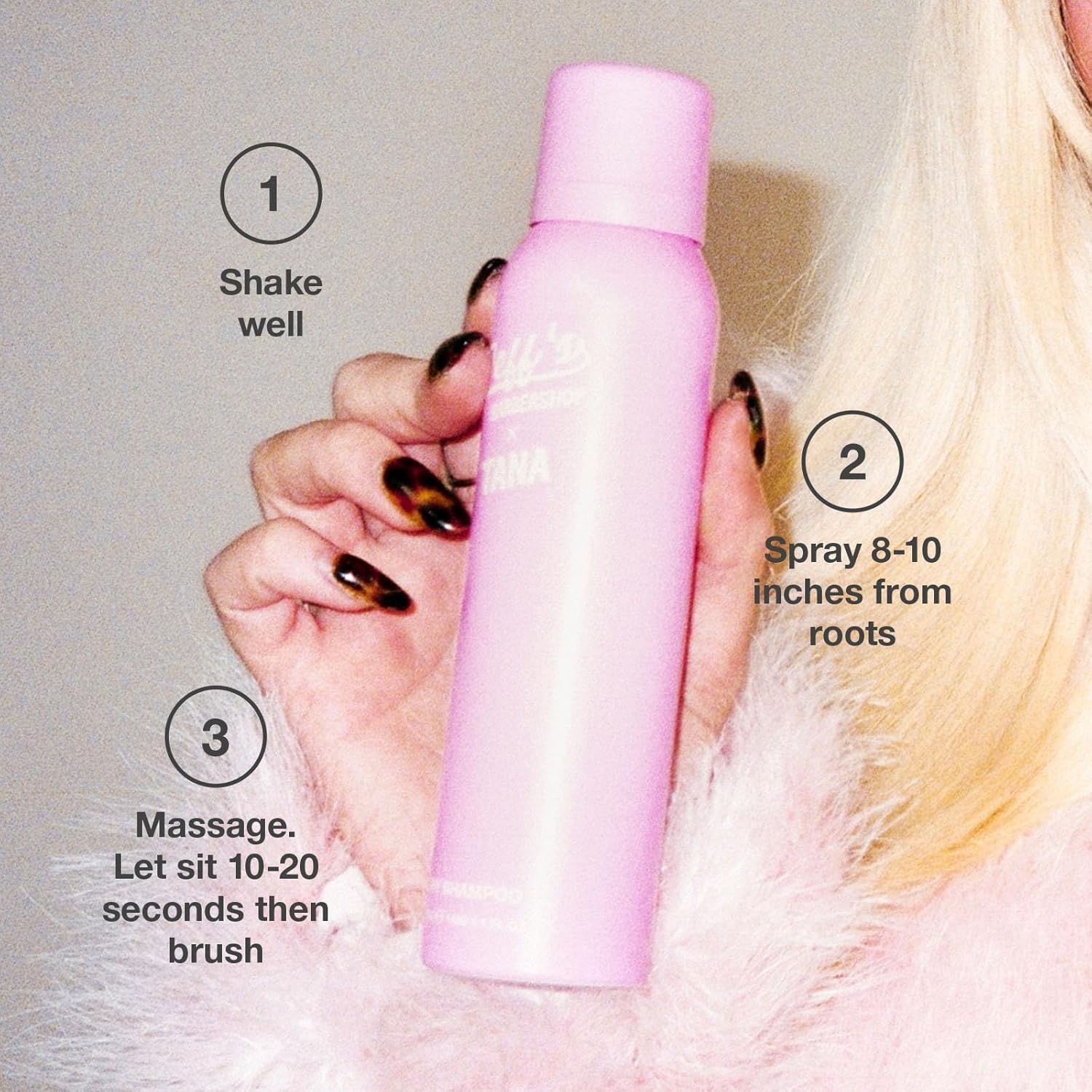 Jeff's Barbershop x Tana Mongeau Dry Shampoo, Clear Dry Shampoo Hair Spray, No White Residue, Talc Free, All Hair Types, 4.1 fl oz - Image 3