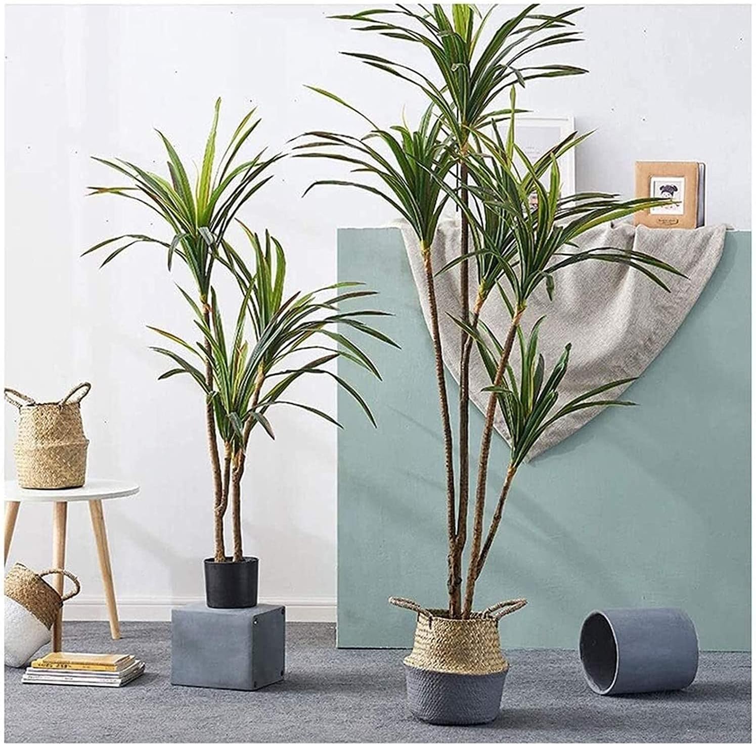 人工木 ポット付き 人工ドラセナの木 植物 緑化 シミュレーション 樹木 植物 ホーム グリーン インテリア 鉢植え 【Hananona】
