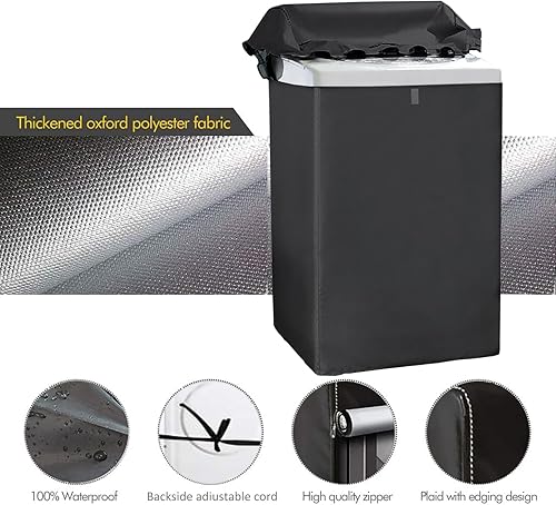 Miniatura 3 de Funda para lavadora, cubierta para lavadorasecadora para carga superior, a prueba de polvo, impermeable, protector de electrodomésticos de lavado