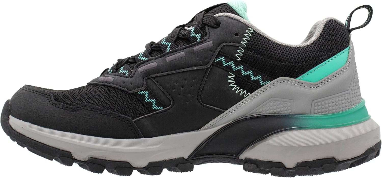 Northside Women’s Trailmount Hiking Shoes – Lightweight Athletic Trail Shoes with Memory Foam Insole, Rubber Traction Outsole & TPU Heel Support