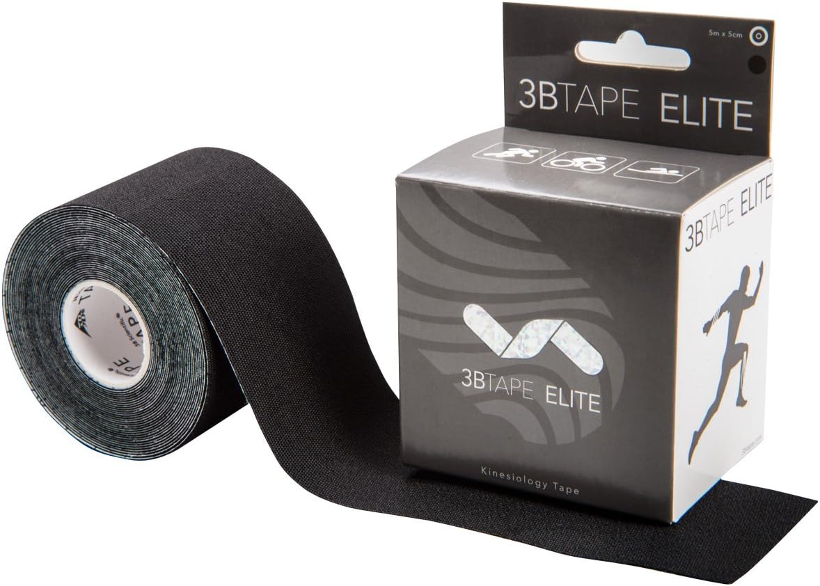 3B Scientific1018891 3BTape ELITE Kinesiology Tape, Black, 16' Length, 2" Width