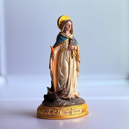 Miniatura 2 de Santa Marta de Betania Estatua de Resina - Figura Católica de 8" | Santa Marta de Betania, Figura Catolica - Estatua de Resina