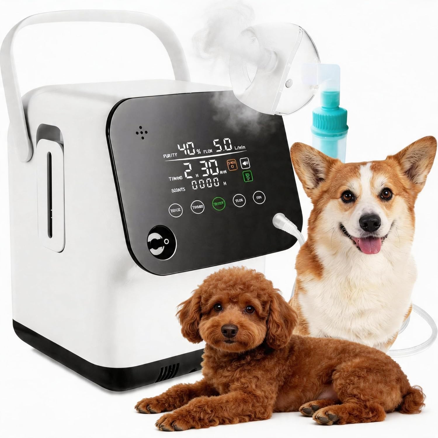 Amazon.co.jp: ペット用 酸素濃縮器・老犬猫対応｜90%酸素生成・72時間