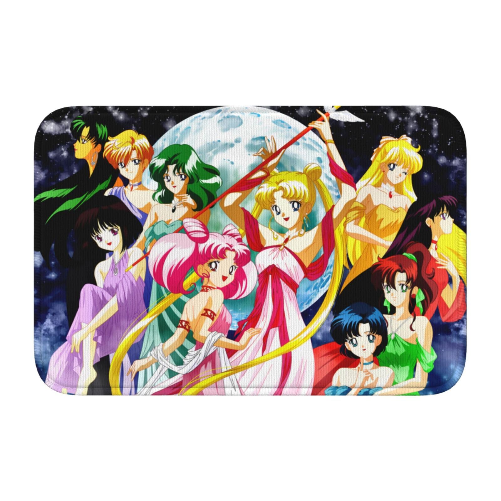 Amazon｜玄関マット 美少女戦士セーラームーン バスマット 足ふき
