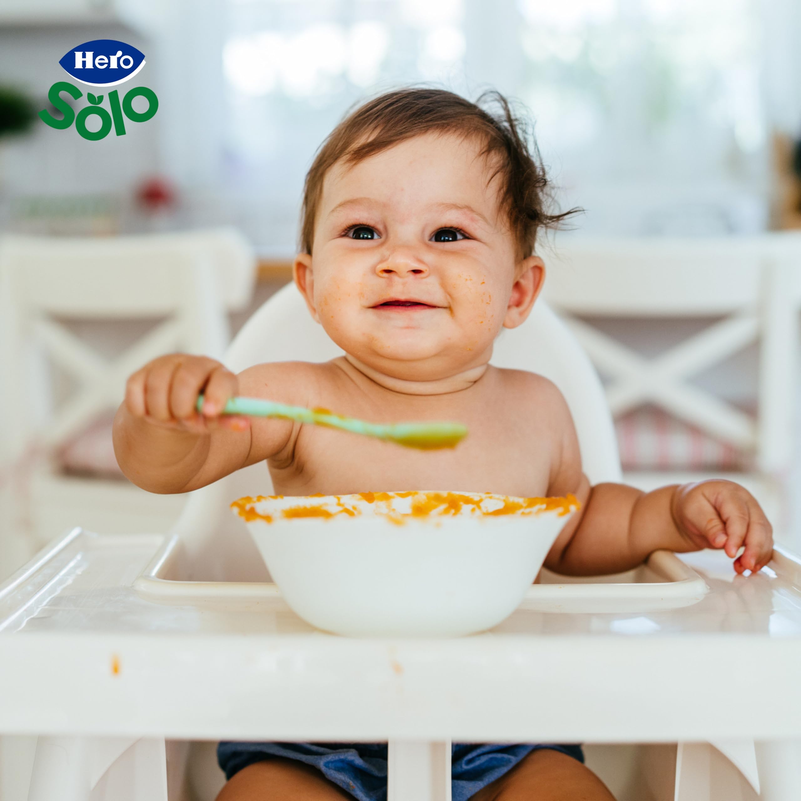 Hero Baby Tarritos de Trocitos de Espaguetis con Carne y Verduras, Alimento Infantil 12 x 235 g