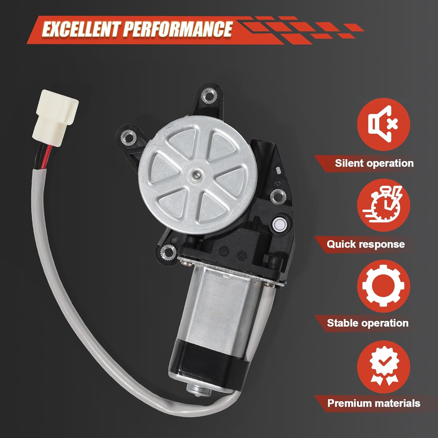 Power Window Motor Compatible with Subaru Forester 1998-2008, Fit for Subaru Impreza 2002-2007 Power Window Lift Motor, Fix Stuck/Noisy Windows (742-803)