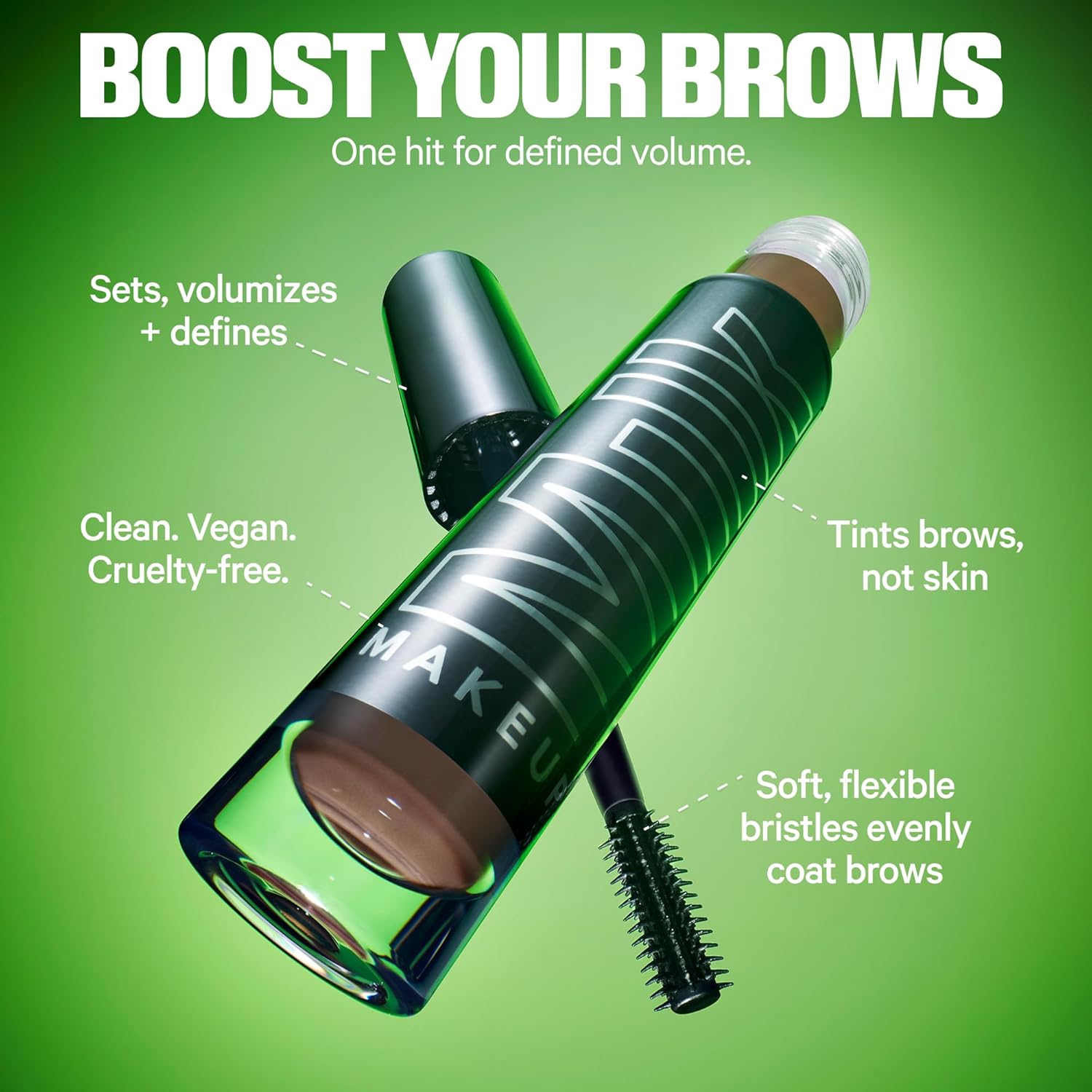 Milk Makeup KUSH High Roll Defining + Volumizing Brow Tint – Tubing Brow Gel Shapes, Volumizes + Sets Eyebrows Up to 24 Hours – Water Resistant, Smudge-Proof, Clean - Image 8