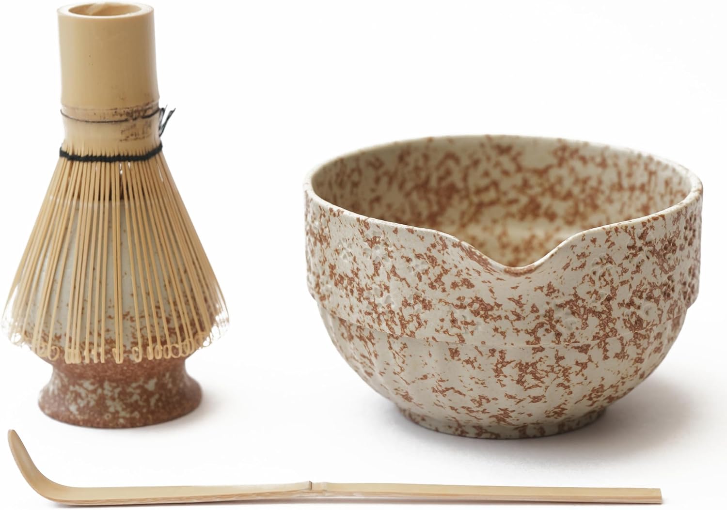 Jade Blossom Matcha Whisk Set – 5 Piece Japanese Matcha Kit with Handmade Ceramic Bowl, Bamboo Whisk, Scoop, Holder & Sifter – Tea Gift for Matcha Lovers & Mindful Rituals