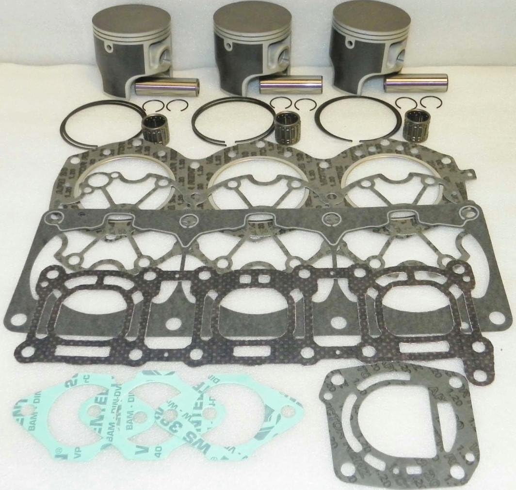 RAREELECTRICAL Platinum Rebuild Kit Standard 81.00Mm Compatible With Yamaha Wave Raider 1100 Wave Venture 1100 Exciter 220 63M 3-Cyl Triple 1995-1998 63M-11631