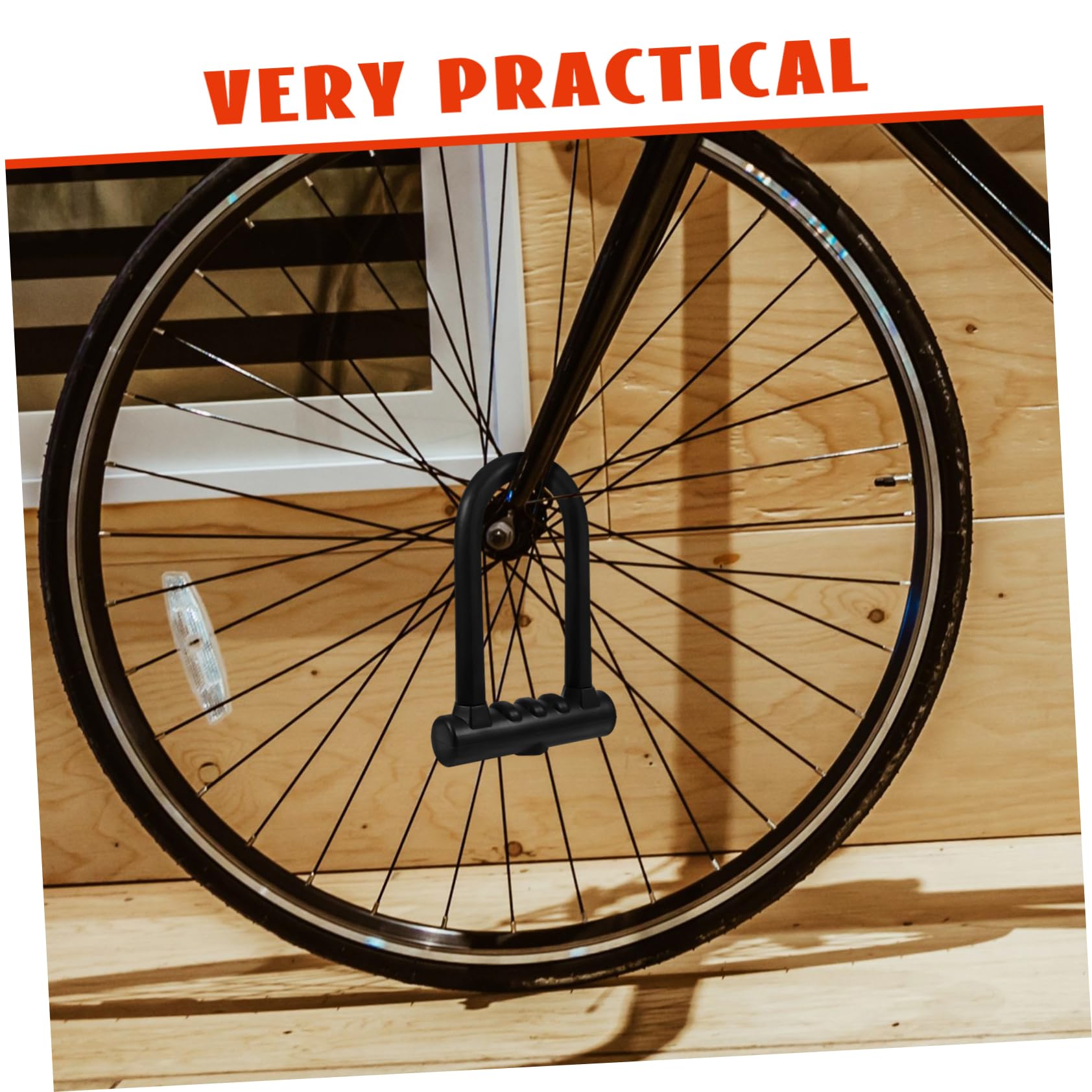 Mipcase Lucchetto u Per Bicicletta in Ferro e Silicone Lucchetto u Per Veicoli a Due Ruote Chiave Resistente Per Biciclette e Oggetti Anti-taglio Per Ciclismo