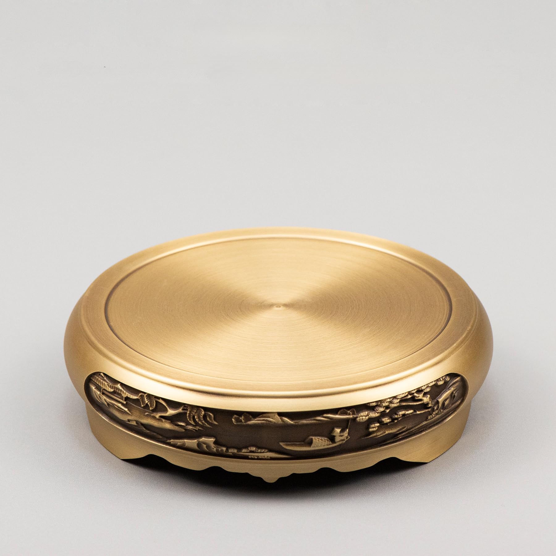 【アンティーク】香炉 真鍮製 花台（堆朱） アンティーク】香炉 真鍮製 花台（堆朱）