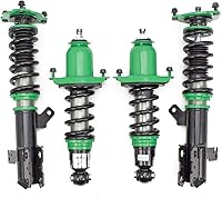 Vista 1 de Rev9 R9-HS2-047 Hyper-Street II Kit de descenso de suspensión de coilover, amortiguador monotubo con ajuste de rebote de 32 clics, longitud completa