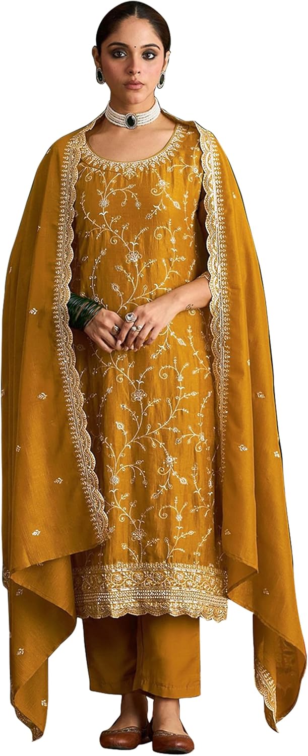 STELLACOUTURE Ready to wear salwar kameez for women, Plus size Indian Pakistani ethnic suit, Eid, Wedding, Party 3068-O