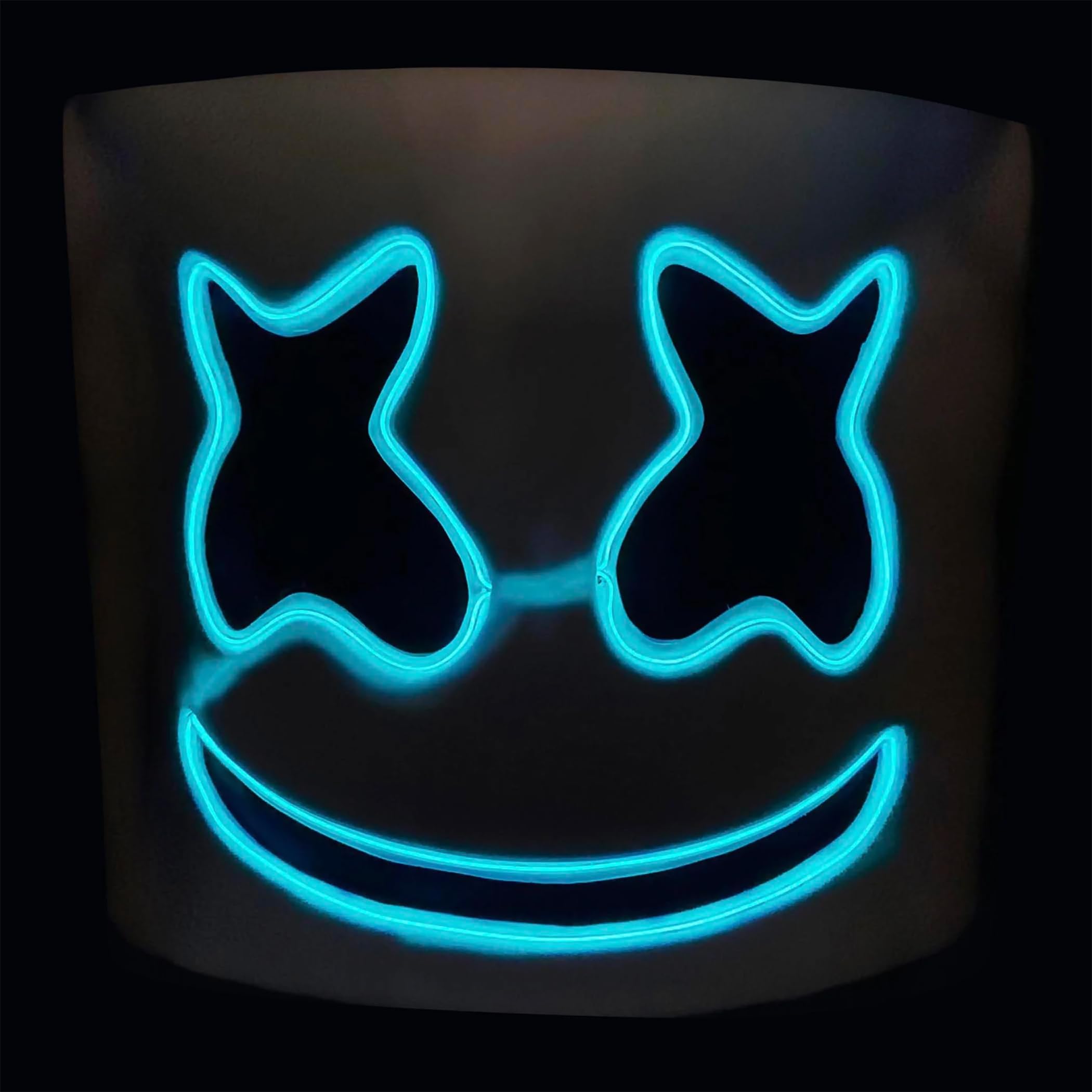 Amazon.com: InSpirit Designs Kids EL Wire Light-Up Marshmello Half