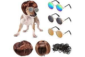 MTLEE Dog Afro Wig: Hilarious Pet Costume Accessory