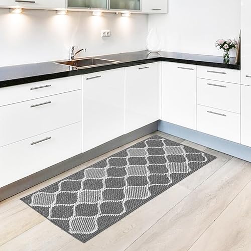 Miniatura 8 de Alfombras y tapetes de cocina, antideslizantes, lavables a máquina, suaves, para piso, cocina, tapete absorbente, resistente a la suciedad, cómodo