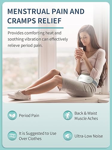 Miniatura 5 de Slimpal Almohadilla térmica de período para calambres, aprobada por la FSA HSA, almohadilla térmica portátil para alivio de calambres menstruales,